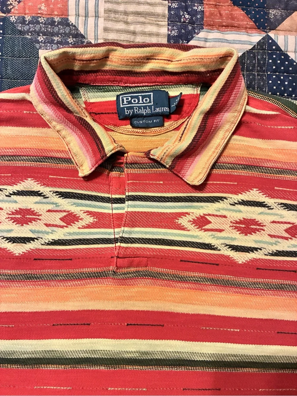 VTG. 90’S POLO RALPH LAUREN WESTERN POLO SHIRT- SIZE LARGE